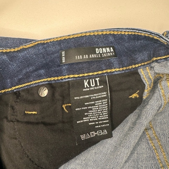 Women’s DONNA ANKLE SKINNY Kut From The Kloth Jeans Size 6 - Picture 4 of 5